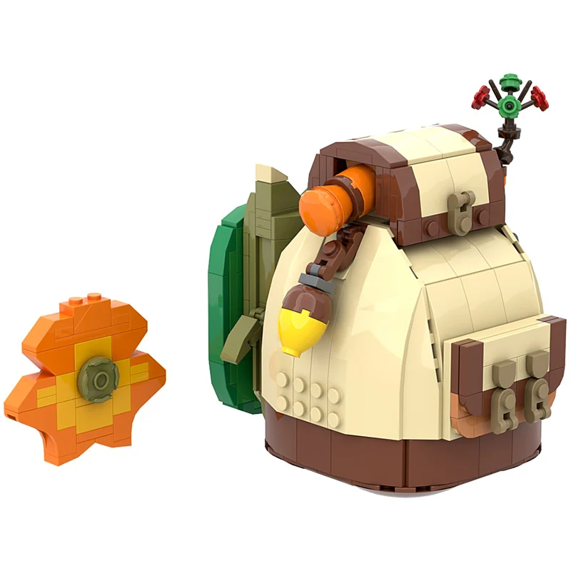 GOBRICKS MOC F-A0622 Zelda backpack haha - YWOBB