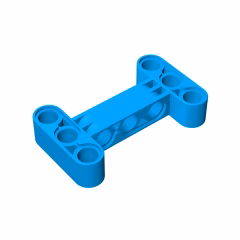 GOBRICKS GDS-1002 Modified H-Shape Thick 3 X 5 Perpendicular - YWOBB