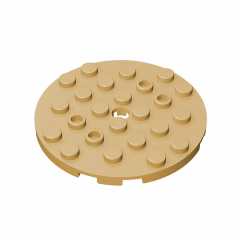 GOBRICKS GDS-843  Round 6 x 6 with Hole - YWOBB
