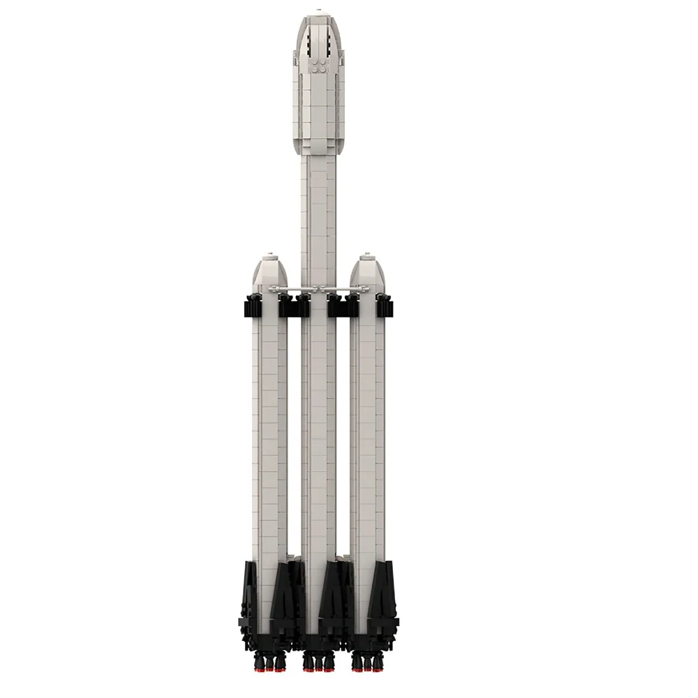 GOBRICKS MOC 55765 Falcon Heavy [Saturn V scale] - YWOBB