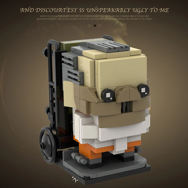 GOBRICKS MOC 46069 Hannibal Lecter Brickheadz - YWOBB