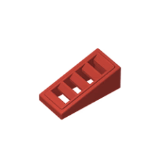 GOBRICKS GDS-838 Slope 18 2 x 1 x 2/3 with 4 Slots - YWOBB
