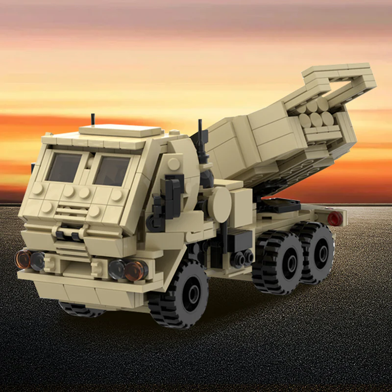 GOBRICKS MOC 77901 Army collection - M142 HIMARS - M1140 FMTV-TRUCK - YWOBB