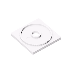 GOBRICKS GDS-893 Turntable 4 x 4 Square Base, Locking - YWOBB