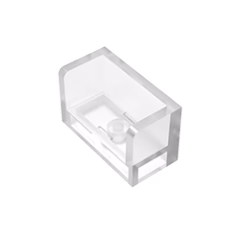 GOBRICKS GDS-1272 Panel 1 x 2 x 1 with Rounded Corners and 2 Sides - YWOBB