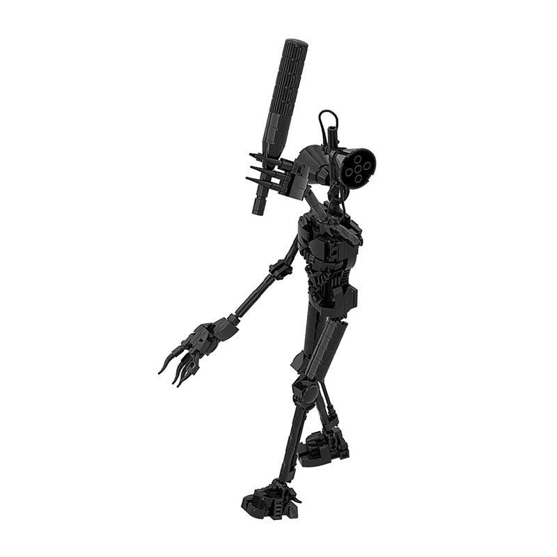 GOBRICKS MOC A0168Y02 Siren head-Black - YWOBB