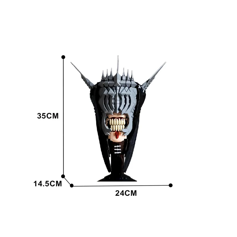 GOBRICKS MOC 139487 Mouth of Sauron - YWOBB