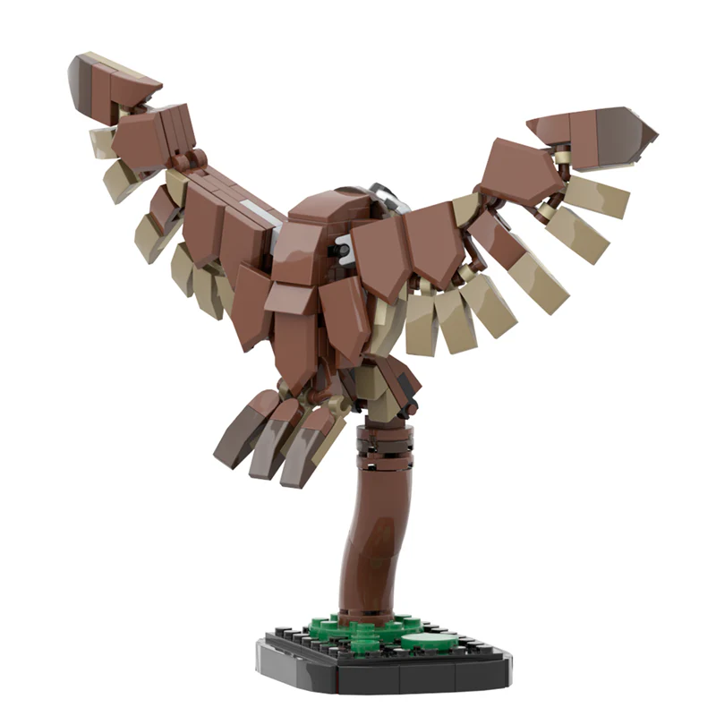 GOBRICKS MOC 175641 Tawny owl - YWOBB