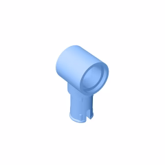 GOBRICKS GDS-925 Pin with Friction Ridges Lengthwise and Pin Hole - YWOBB