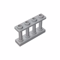 GOBRICKS GDS-789 Fence 1 x 4 x 2 Spindled with 4 Studs - YWOBB