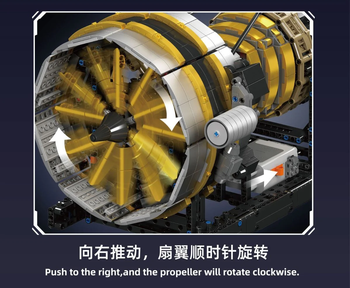 Mould King 10141 Aircraft Engine - YWOBB