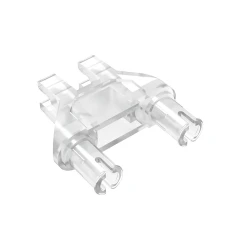 GOBRICKS GDS-1032 Pin Double Triangle 1 x 3 with 2 Clips with Round Pin Holes - YWOBB