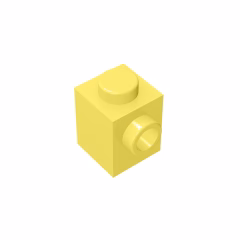 GOBRICKS GDS-635  Modified 1 x 1 with Stud on Side - YWOBB