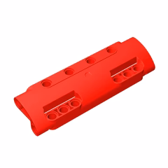 GOBRICKS GDS-1012 Panel Curved 11 x 3 with 10 Pin Holes through Panel Surface - YWOBB