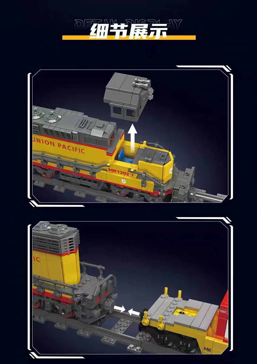 Mould King 12027 EMD SD40-2 Diesel Locomotive - YWOBB