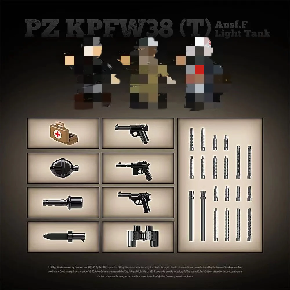 Quan Guan 100285 PZ KPFW38(T) Ausf.F Light Tank - YWOBB