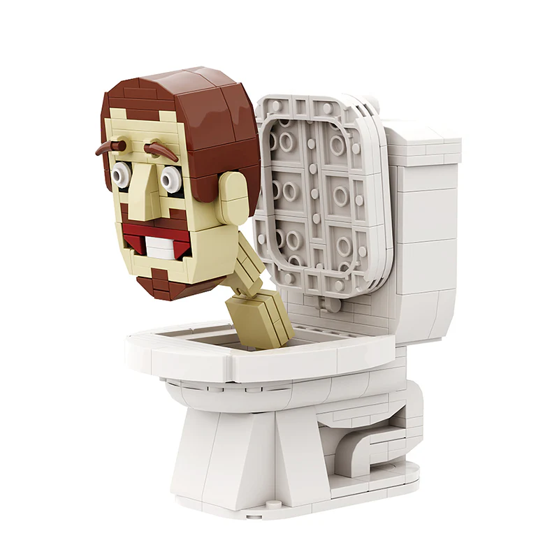 GOBRICKS MOC A0983Y02 toilet man - YWOBB