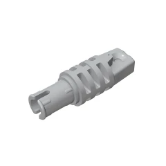 GOBRICKS GDS-1143 Hinge Cylinder 1 x 3 Locking with 1 Finger and Pin with Round Hole and Friction Ridges on Ends - YWOBB