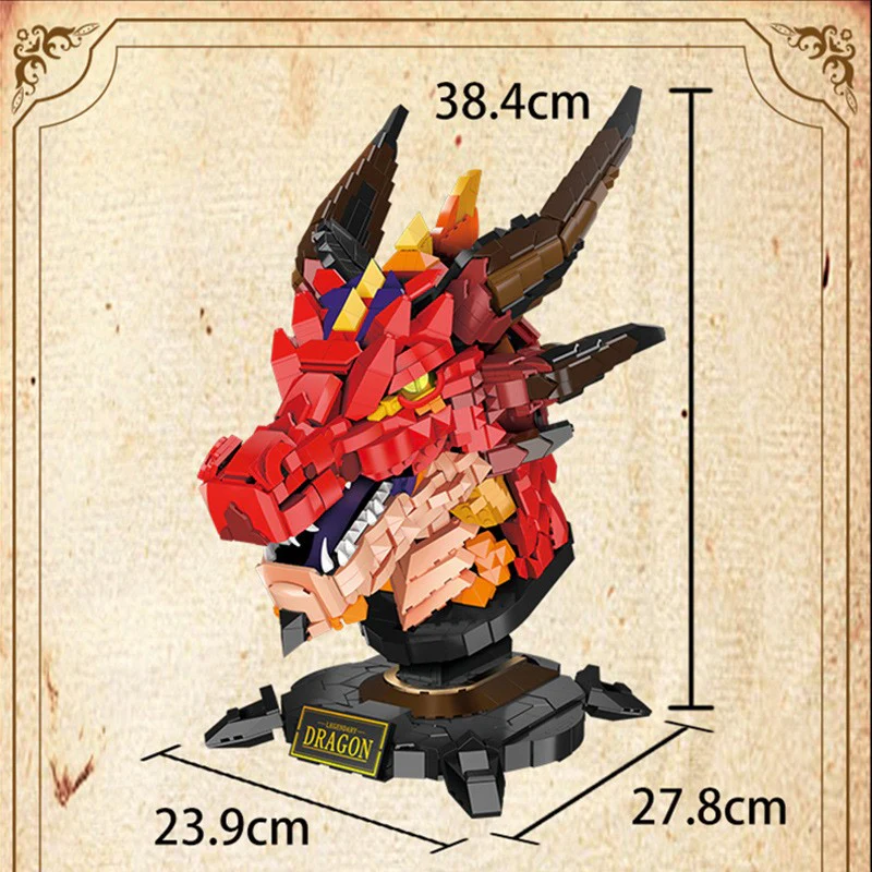 LELE LN1008 Legendary Fire Dragon Head - YWOBB