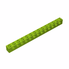 GOBRICKS GDS-629  Brick 1 x 14 with Holes - YWOBB