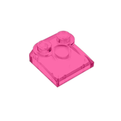 GOBRICKS GDS-800  Curved 2 x 2 x 2/3 with Two Studs and Curved Sides - YWOBB