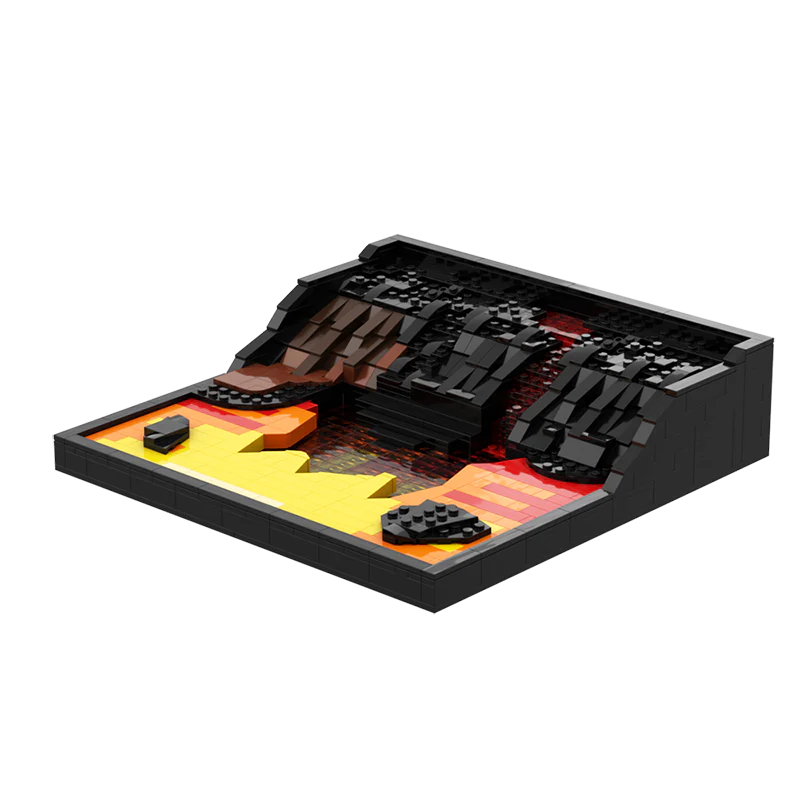 GOBRICKS MOC 144660 battle of mustafar - YWOBB