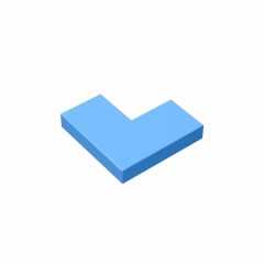 GOBRICKS GDS-567 Tile 2 x 2 Corner - YWOBB
