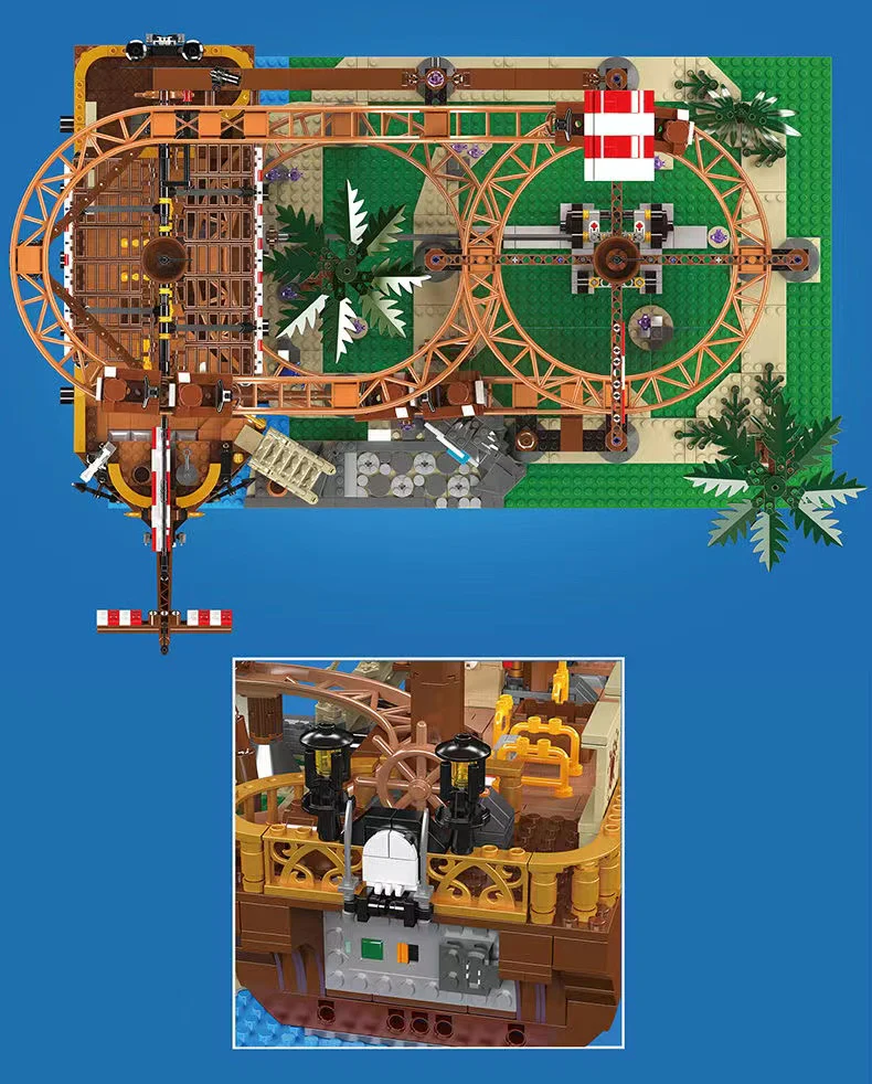 Mould King 11013 Double Helix Roller Coaster - YWOBB