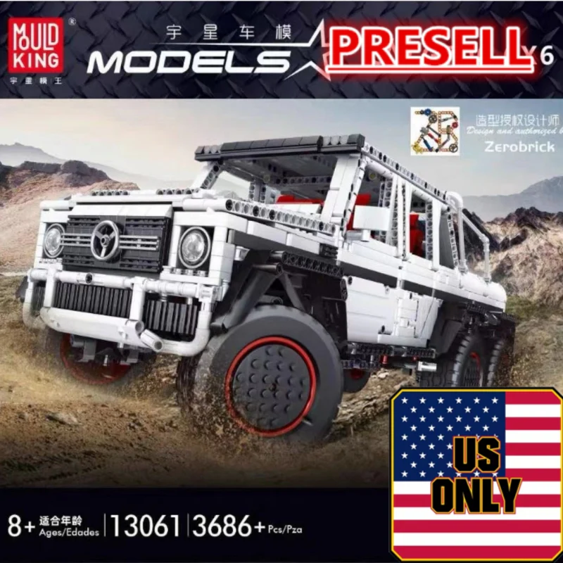 Mould King 13061 Mercedes-Benz G63 6x6 1:10 OVP US Warehouse Version - YWOBB