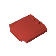 GOBRICKS GDS-1266 Wedge 4 x 4 x 2/3 Triple Curved - YWOBB