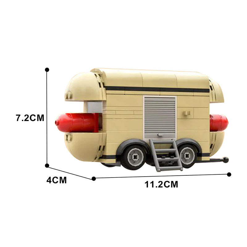 GOBRICKS MOC 121493 Hotdog Trailer - YWOBB