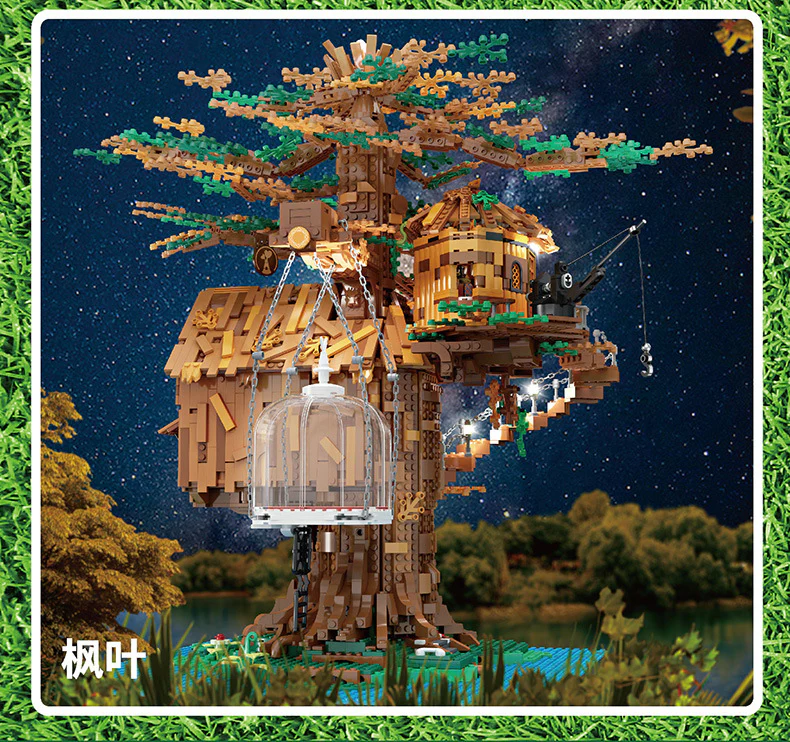 Mould King 16033 Treehouse with Lights - YWOBB