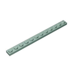 GOBRICKS GDS-508 Plate 1 x 12 - YWOBB