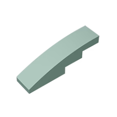 GOBRICKS GDS-658  Curved 4 x 1 - YWOBB