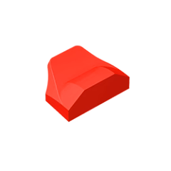 GOBRICKS GDS-1507 Curved 1 x 2 x 2/3 Wing End - YWOBB