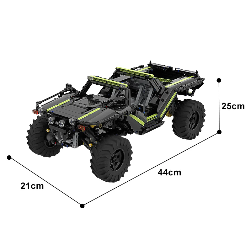 GOBRICKS MOC 166891 Halo Warthog M12-B (Scout Version) - YWOBB