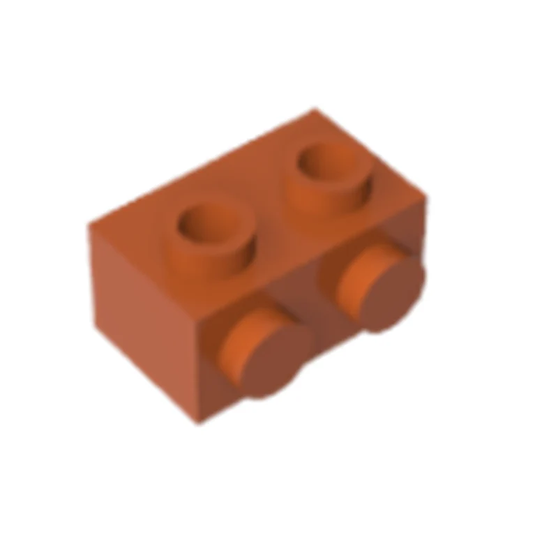 GOBRICKS GDS-634 Modified 1 x 2 with Studs on  Side - YWOBB