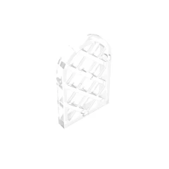 GOBRICKS GDS-989 Pane for Window 1 x 2 x 2 2/3 Lattice Diamond with Rounded Top - YWOBB