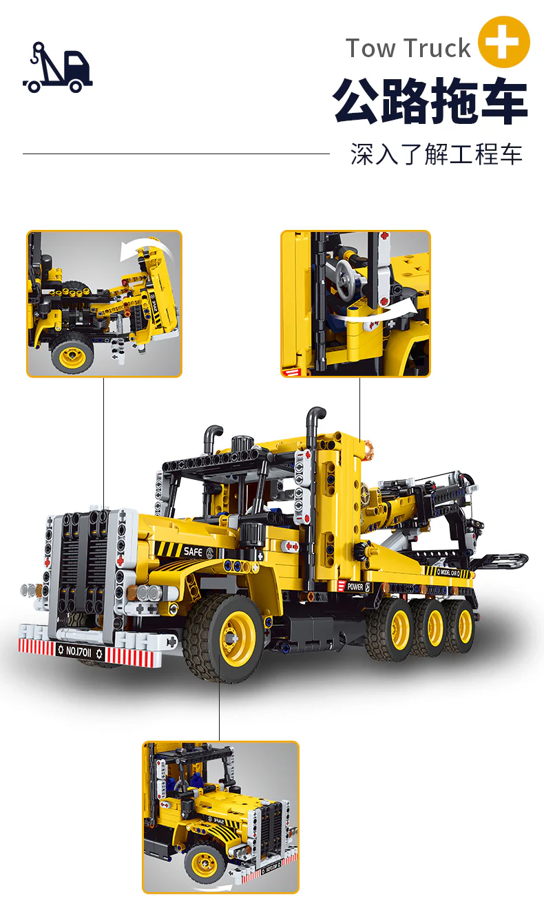 Mould King 17011 Tow Truck - YWOBB
