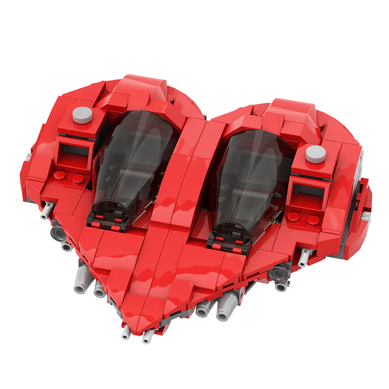GOBRICKS MOC 146806 Herz-class split/tandem interceptor - YWOBB