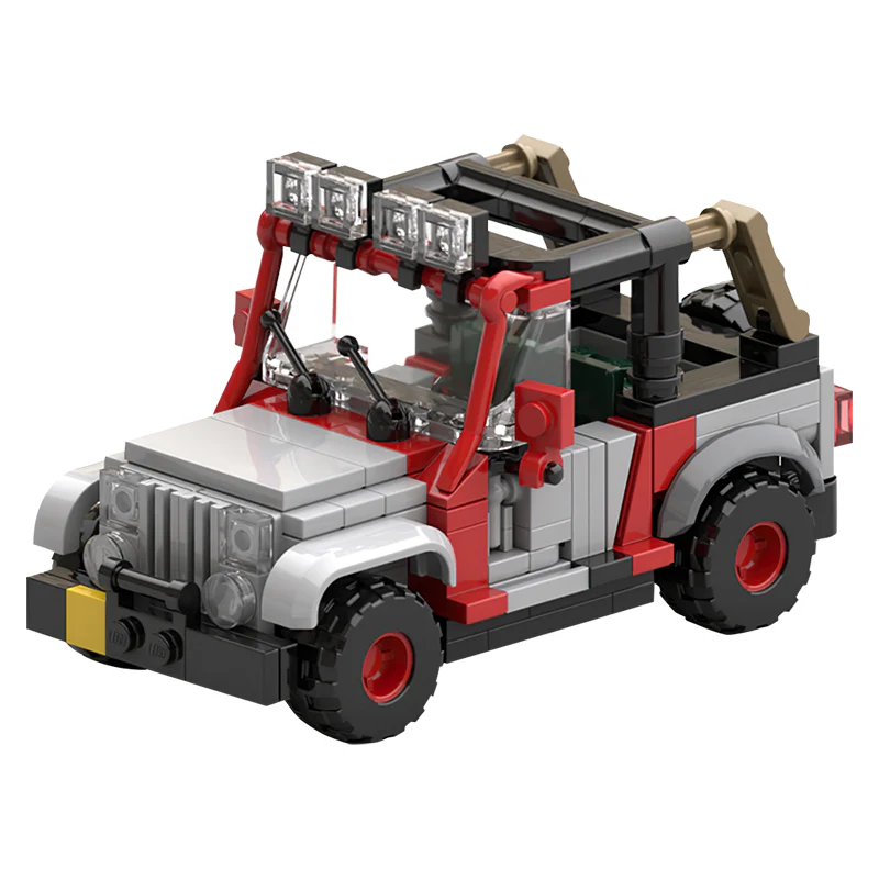 GOBRICKS MOC 25926 Jurassic Park Staff Jeep - YWOBB