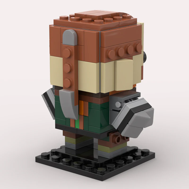 GOBRICKS MOC 121088 VALORANT Breach Brickheadz - YWOBB