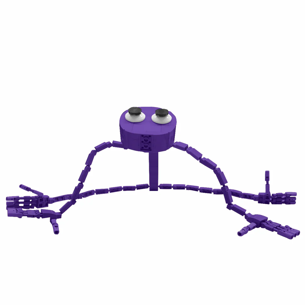 GOBRICKS MOC A0098 Rainbow Friend-Purple (Long Leg Monster) - YWOBB