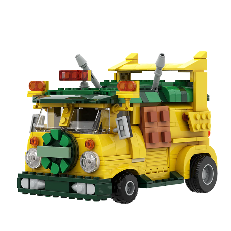 GOBRICKS MOC 125660 Turtle Van Party Wagon TMNT - YWOBB