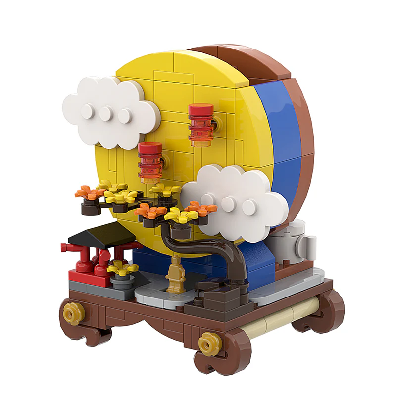 GOBRICKS MOC A0167 moon full moon - YWOBB