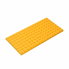 GOBRICKS GDS-529 Plate 8 x 16 - YWOBB