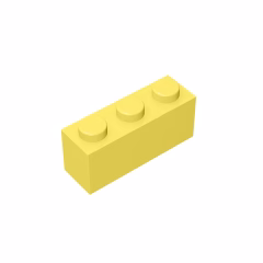 GOBRICKS GDS-533 Brick 1 x 3 - YWOBB