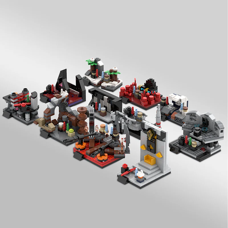 GOBRICKS MOC 75680 Micro Lightsaber Duels - The Skywalker Saga - YWOBB