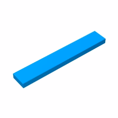 GOBRICKS GDS-564 Tile 1 x 6 - YWOBB
