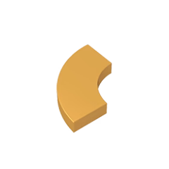 GOBRICKS GDS-1277 Round Corner 2 x 2 Macaroni - YWOBB